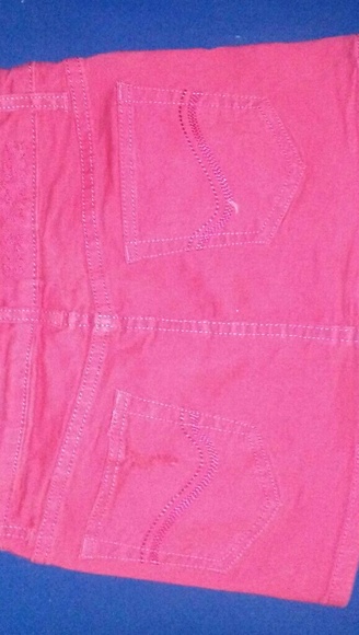 Hotpink Demin Skirt - Picture 3 of 4