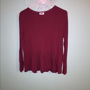 Long sleeve peplum