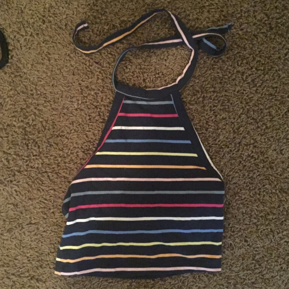 striped crop top, used once.