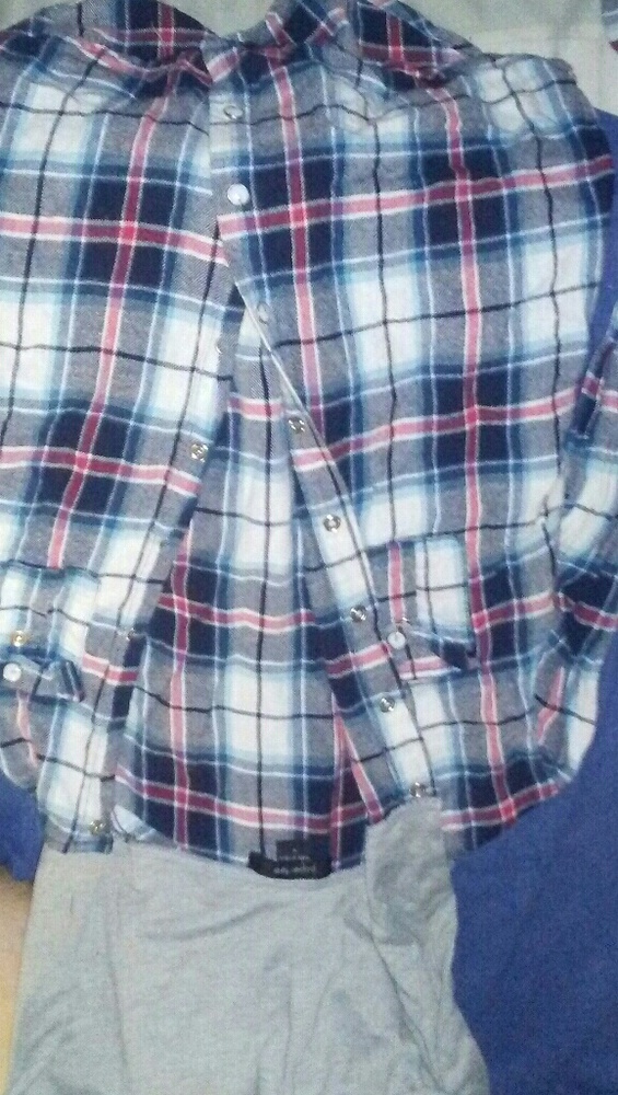 Blue & red Flannel Jacket