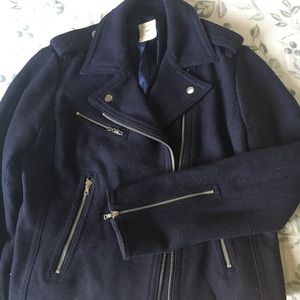 Gap Wool Moto Jacket, Size M