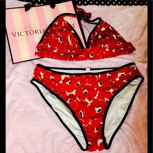 Victoria's Secret 2 pc bikini bathing suit halter.
