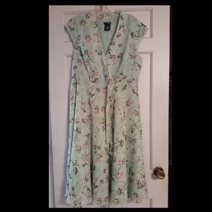 Mint and Floral Dress