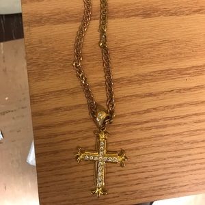 10 k gold cross chain