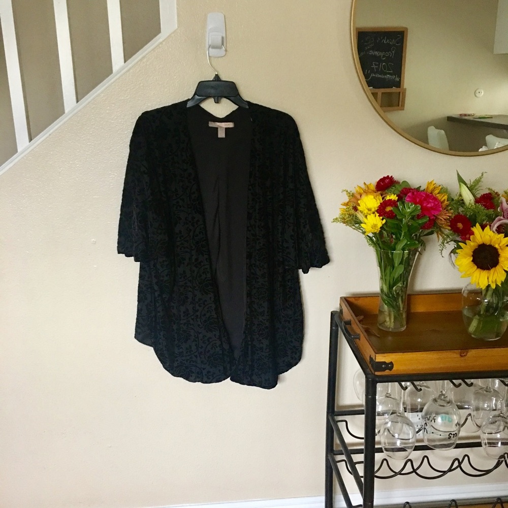 Forever 21 Velvet Floral Kimono