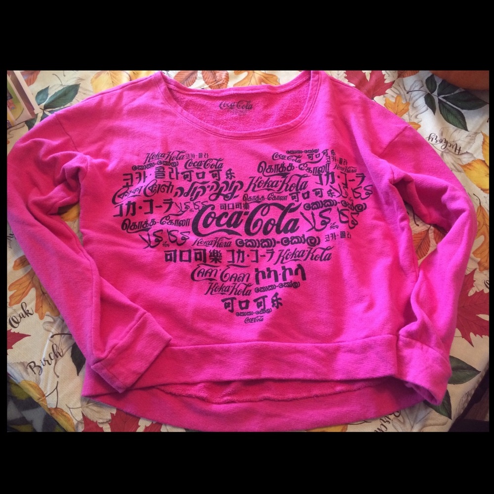 Coca Cola hi low sweater