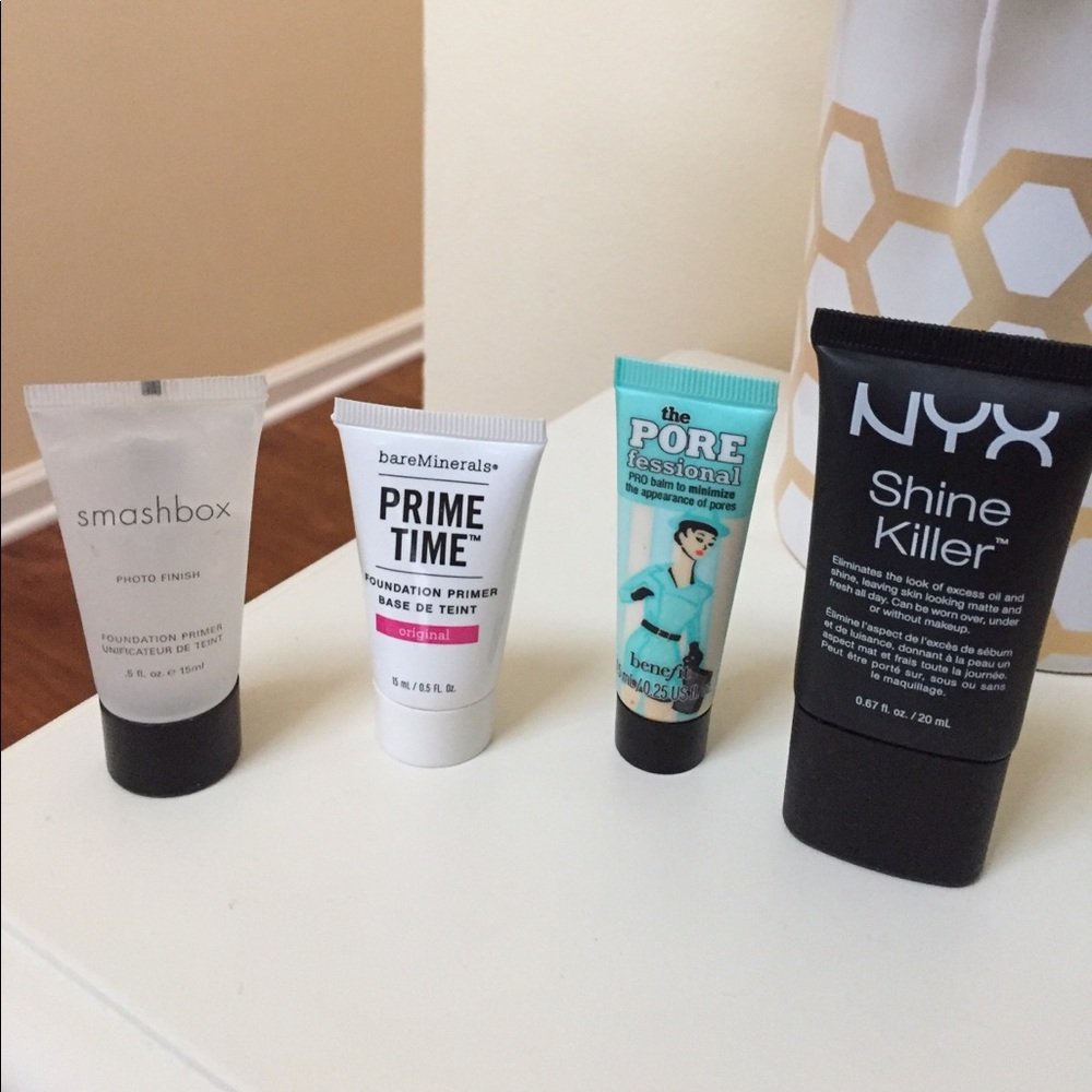 Primer lot: smashbox, bare minerals, nyx, benefit