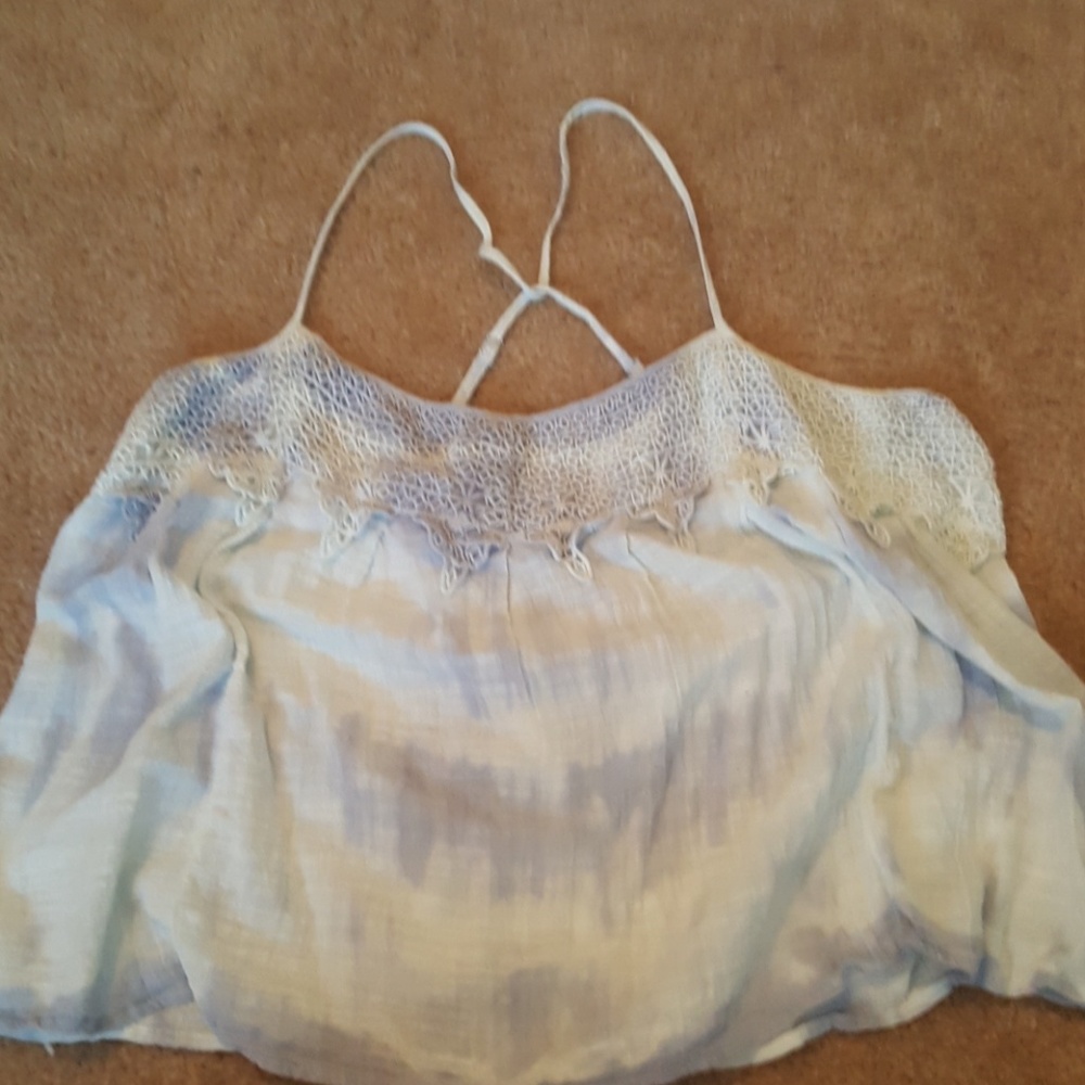 Blue Tie Die Tank