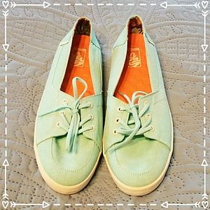 NWOT! Vans Seafoam Green Lace-up Surf Boat Shoes
