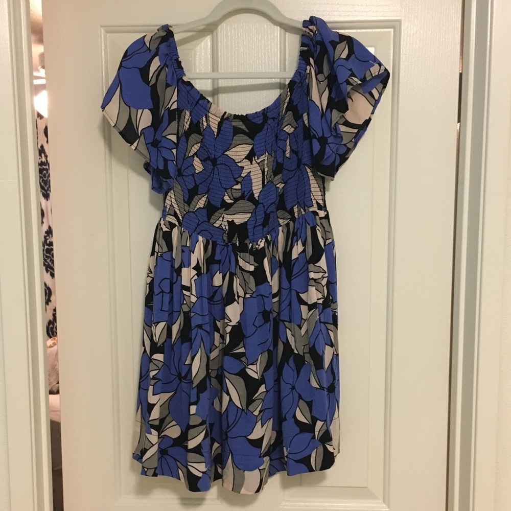 Free People off the shoulder smocked dress