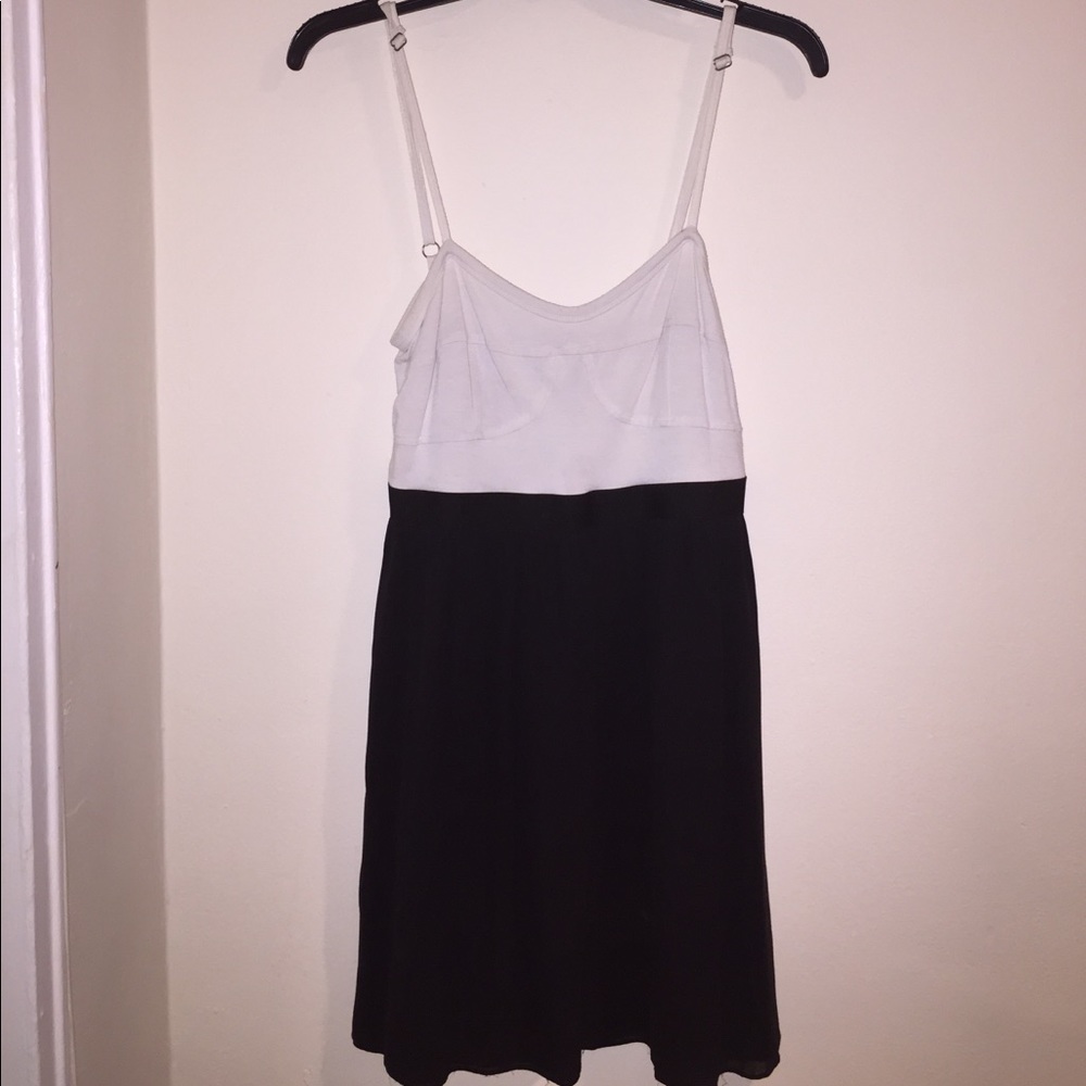 Theory mini dress with contrast zipper