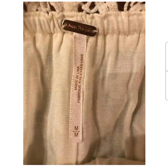 Free People Lace Mini Skirt White M - Picture 3 of 5