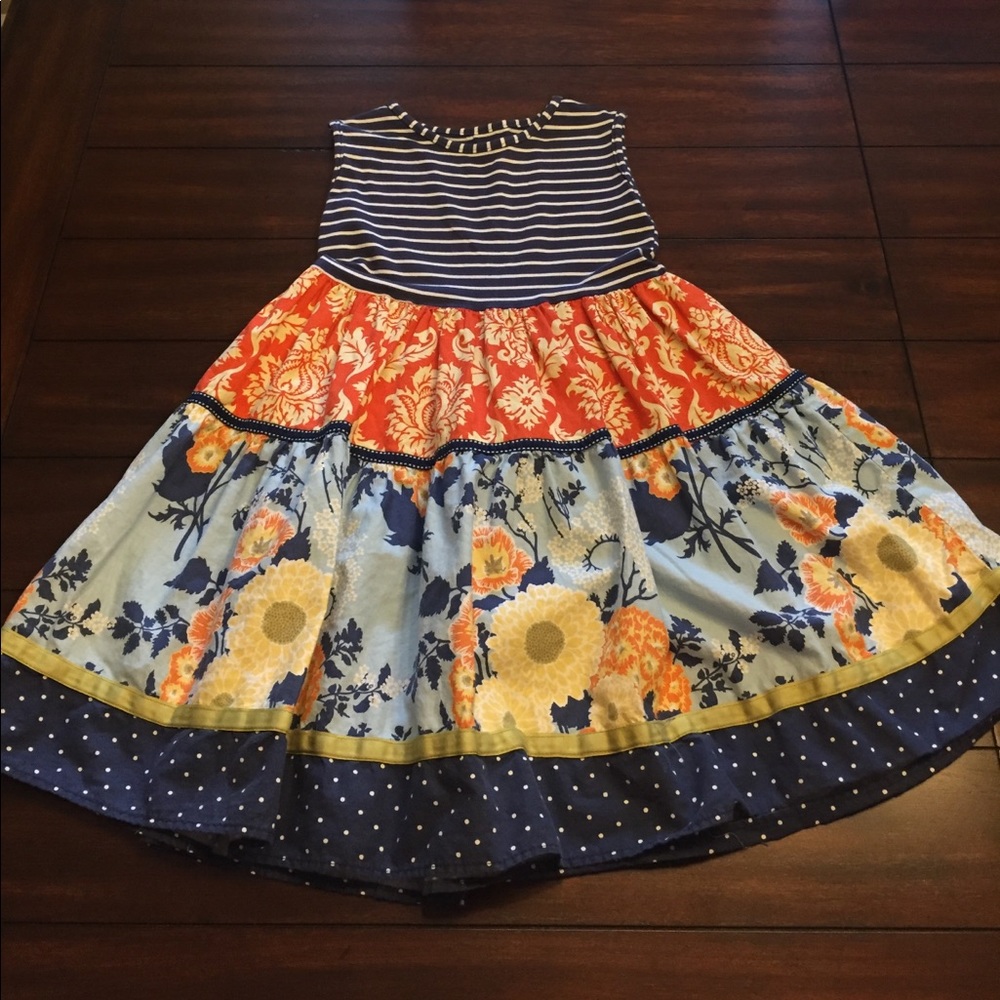 Persnickety Striped Floral Dress