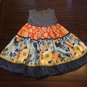 Persnickety Striped Floral Dress