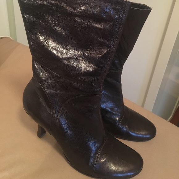 Kenneth Cole Sweet as Candy Brown  Leather Boots - Picture 1 of 8