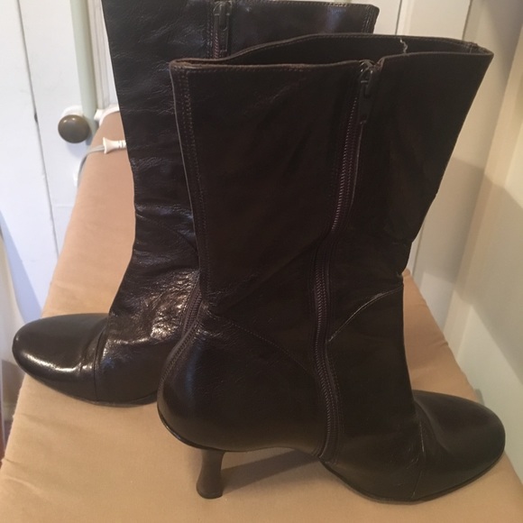 Kenneth Cole Sweet as Candy Brown  Leather Boots - Picture 7 of 8