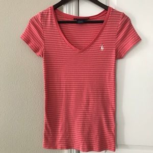 Ralph Lauren sport vneck Pima tee.