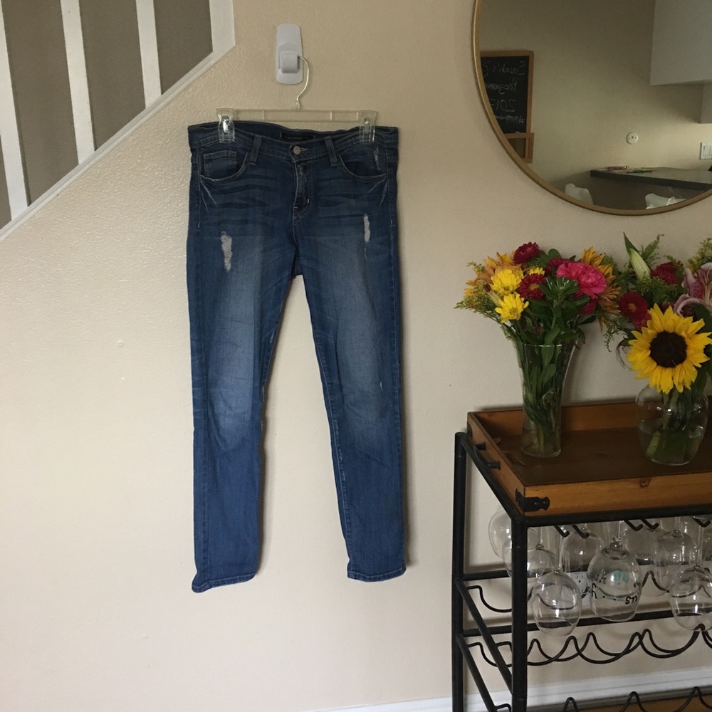 Flying Monkey Distressed Denim Skinny Jeans