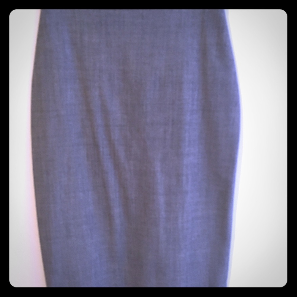 Sleek and classic wool pencil skirt.