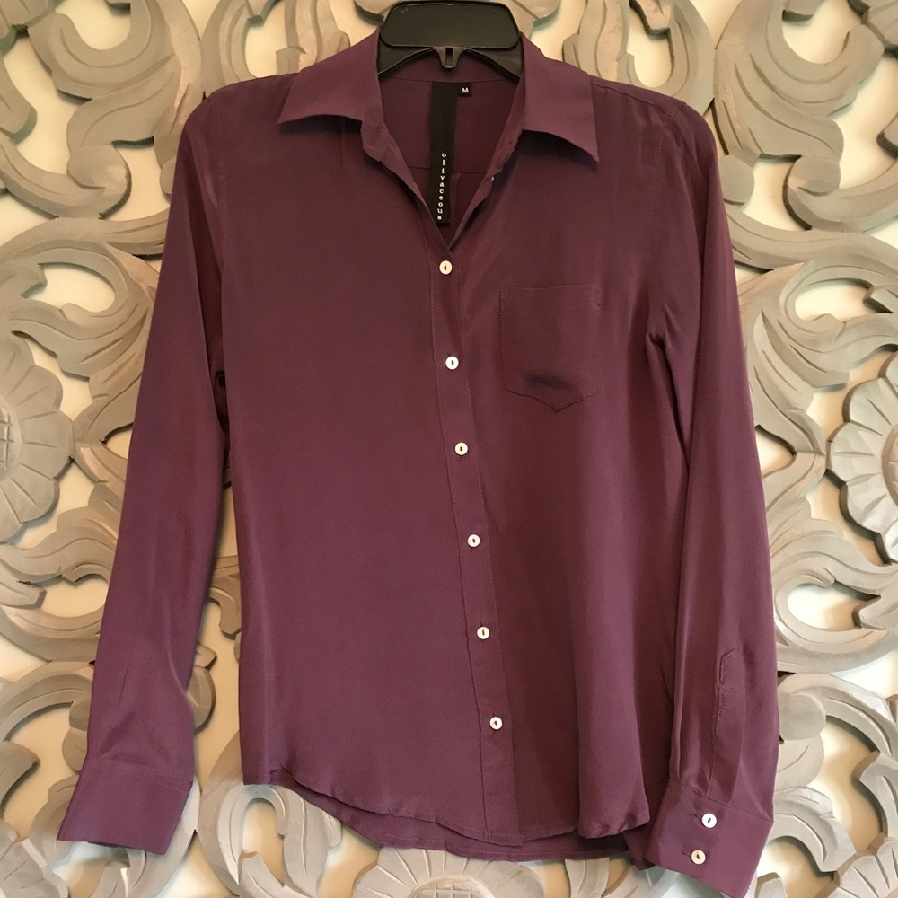 Olivaceous plum blouse-s