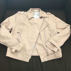 Faux leather jacket