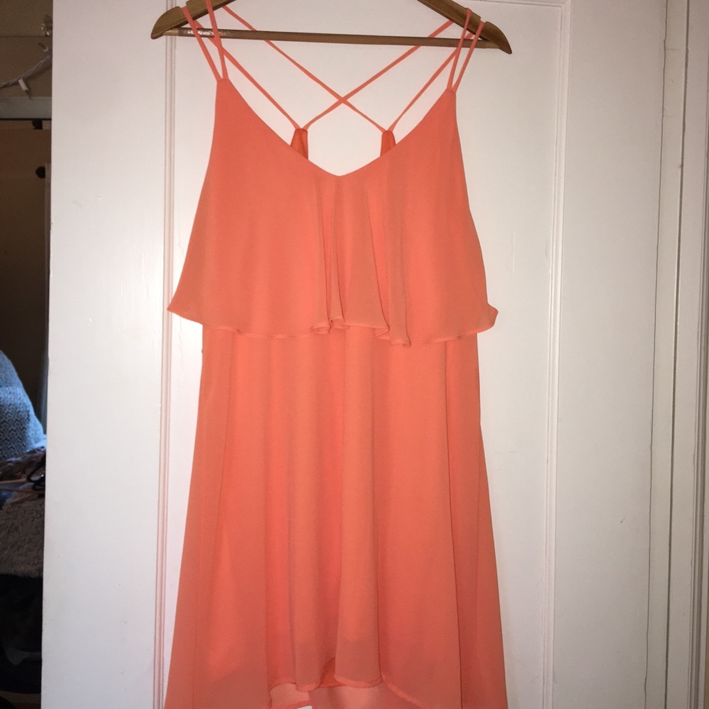 Pastel Orange flowy dress