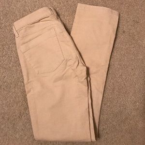 Jcrew matchstick tan corduroy 24S