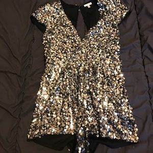 Romper sequins jumpsuit