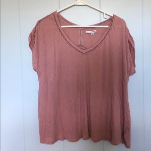 American Eagle Mauve Pink Top