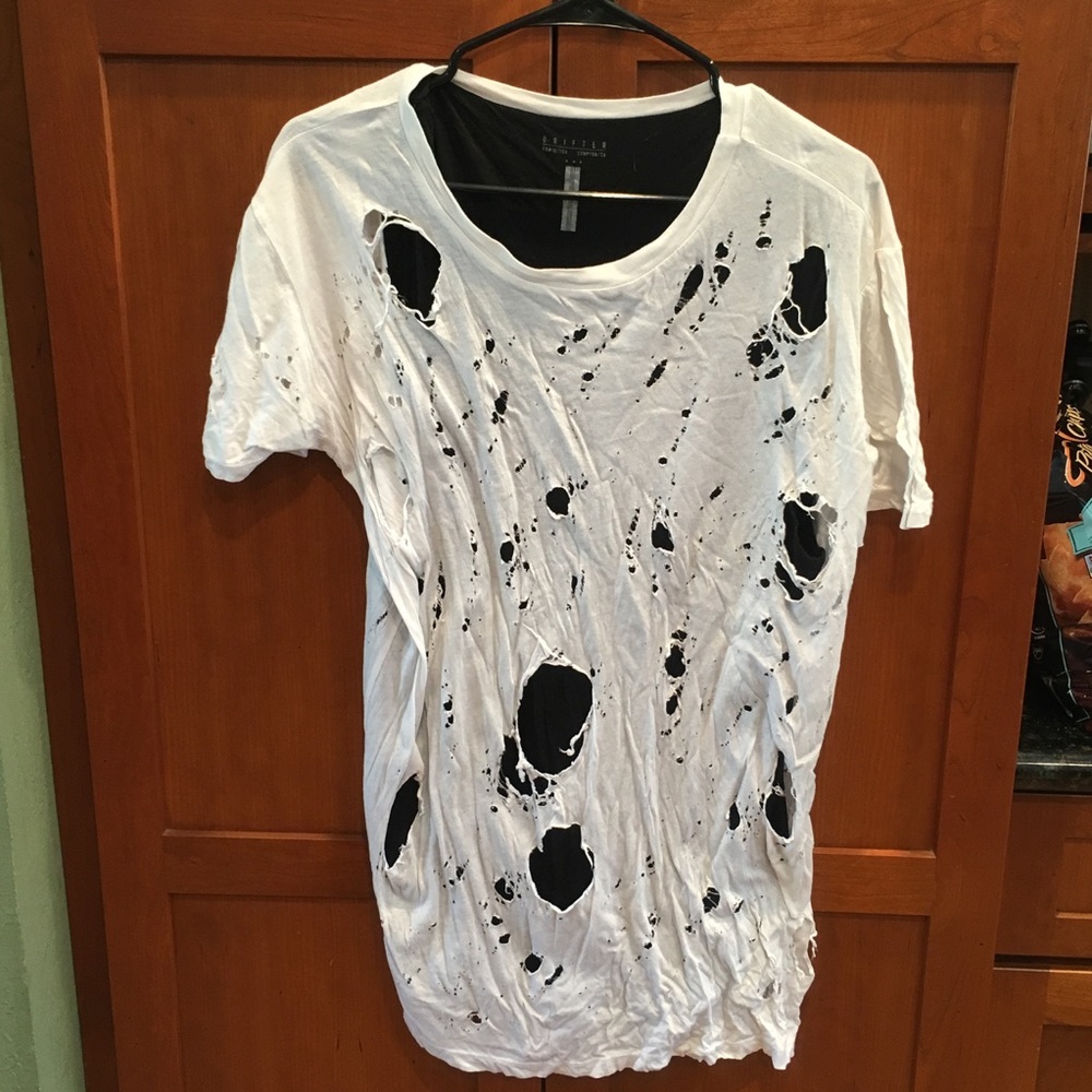 Drifter double layer destroyed tee.