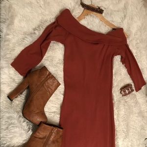 Off the shoulder dress