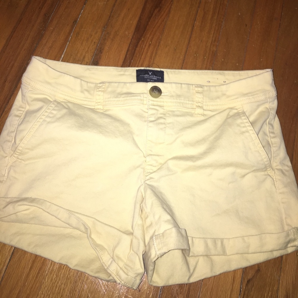 Yellow American Eagle jean short, worn once.