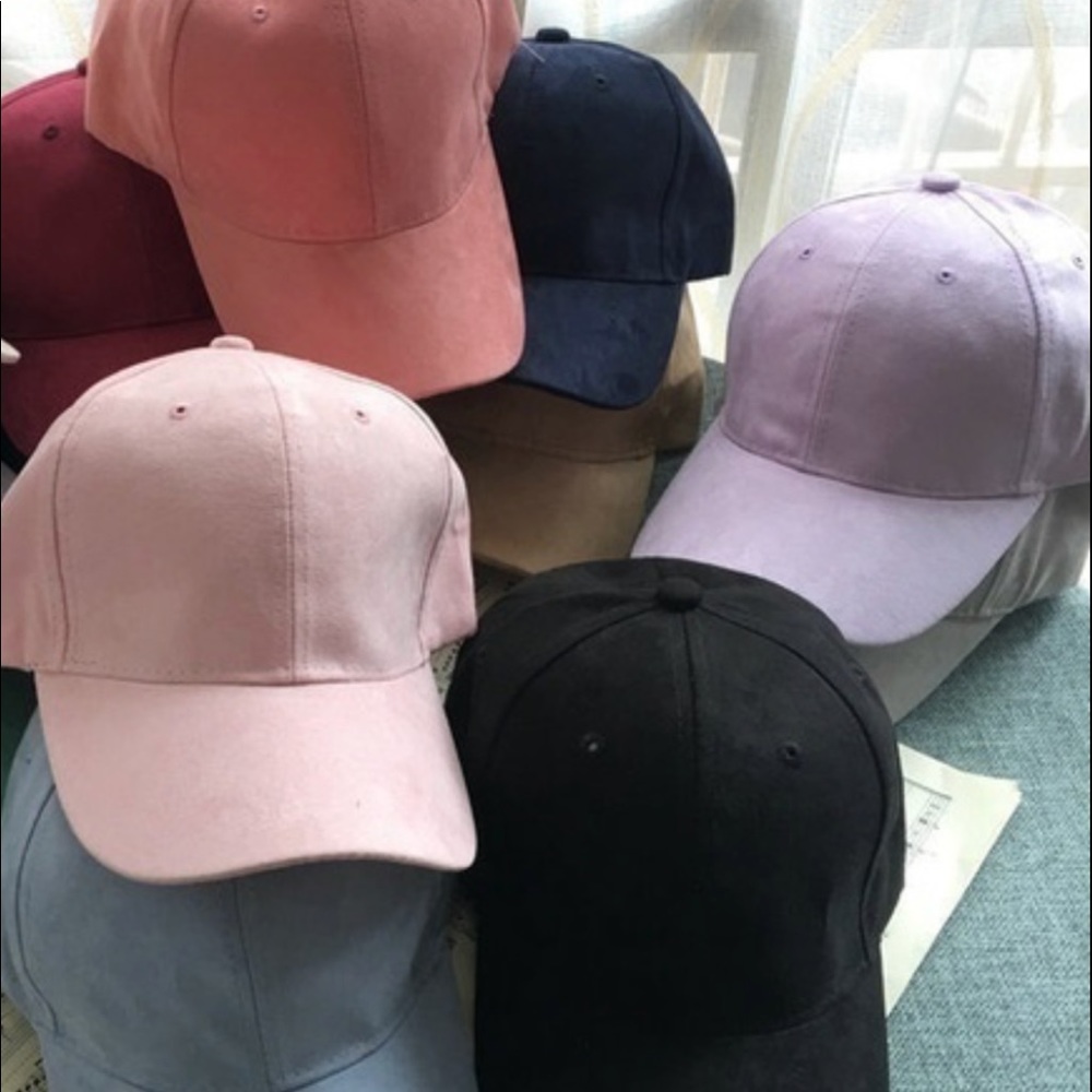 Faux suede Purple snap back ! - Picture 2 of 3