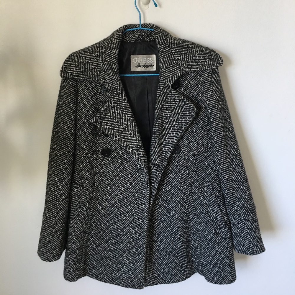 Guess pea coat in small