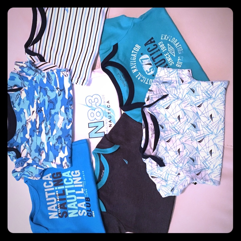 6/9 month Nautica Onsies