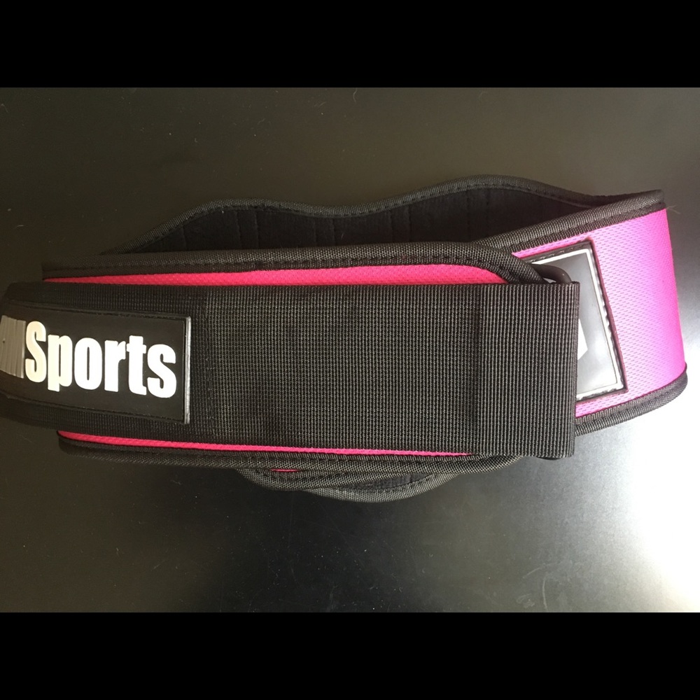 Pink Weight Lifting Belt