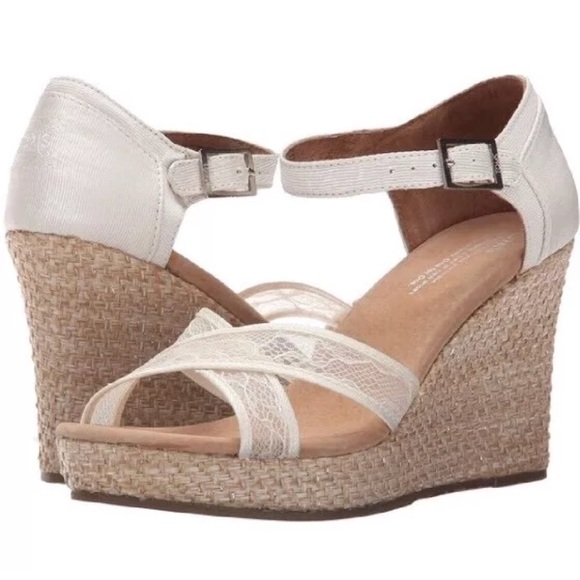 Toms wedding wedges Clearance