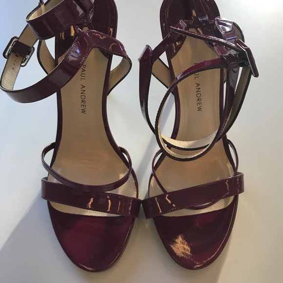 Paul Andrew Patent Leather Heel - Picture 1 of 4