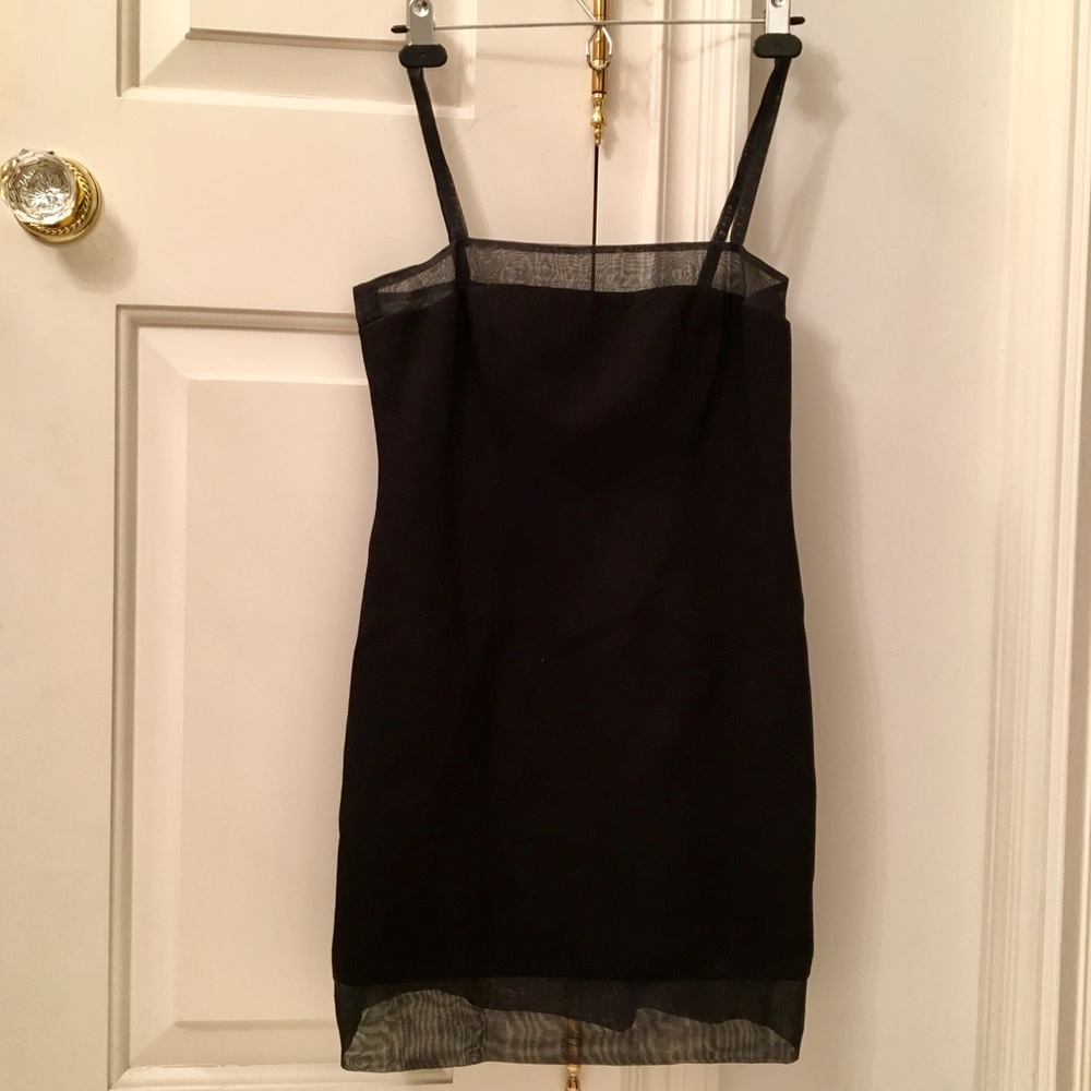 Vintage black shift dress laundry by Shelli Segal - Picture 2 of 7
