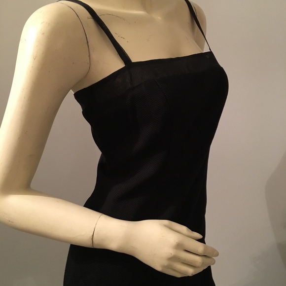 Vintage black shift dress laundry by Shelli Segal - Picture 3 of 7