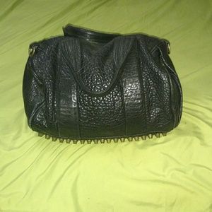 Alexander Wang Rocco black leather purse.