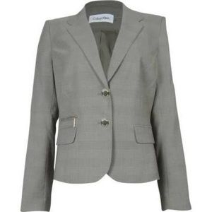 New Calvin Klein Women's Blazer Polyester Rayon