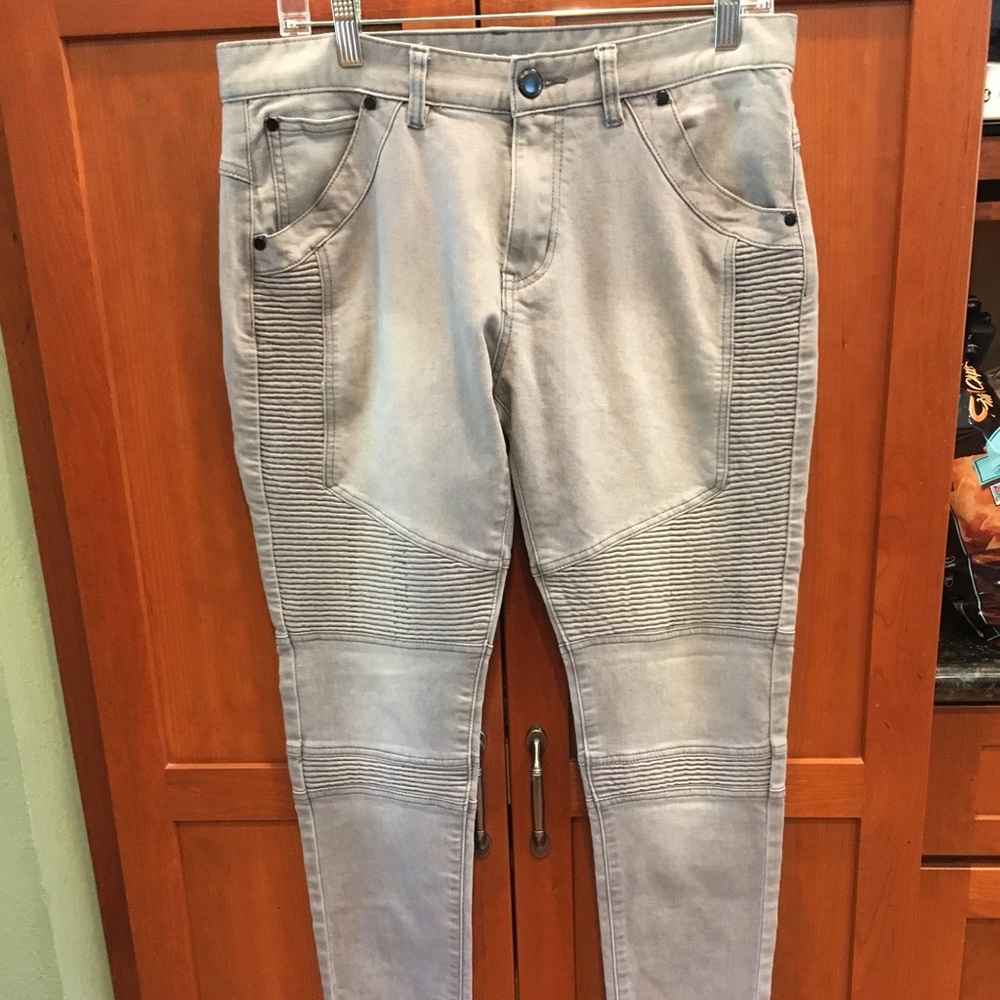 represent clo grey Biker denim