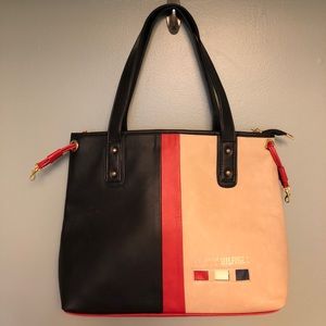 NAVY RED CREAM TOMMY HILFIGER SHOULDER BAG