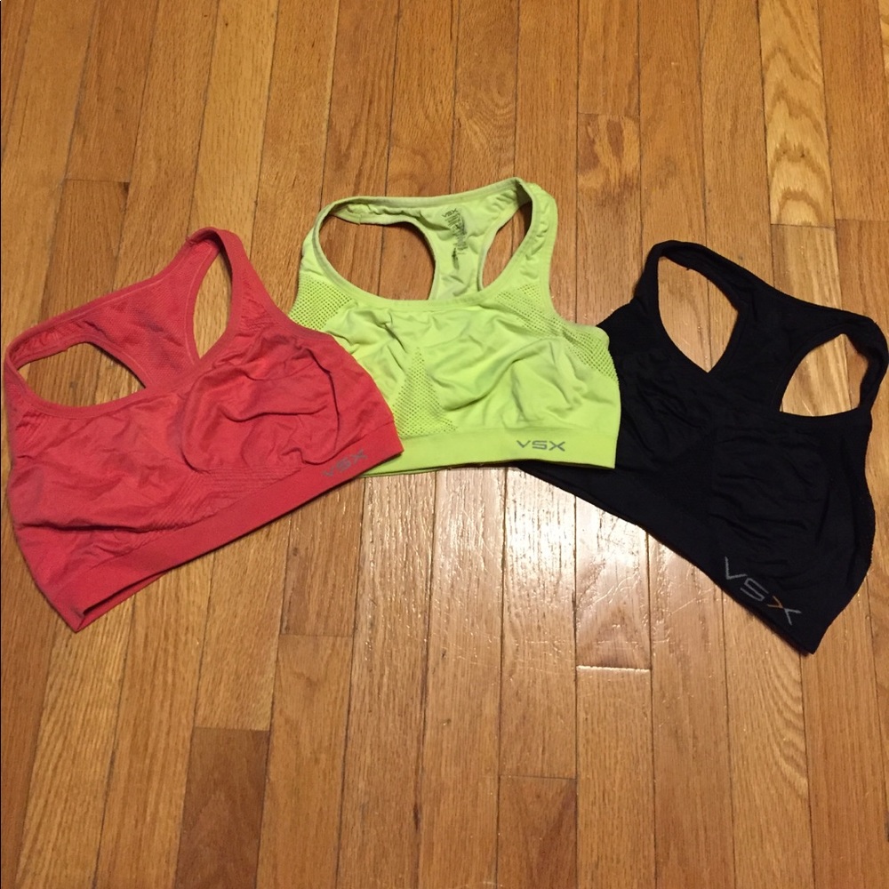 Lot of 3 VSX sports bras