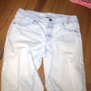 Mossimo mid rise jegging light wash
