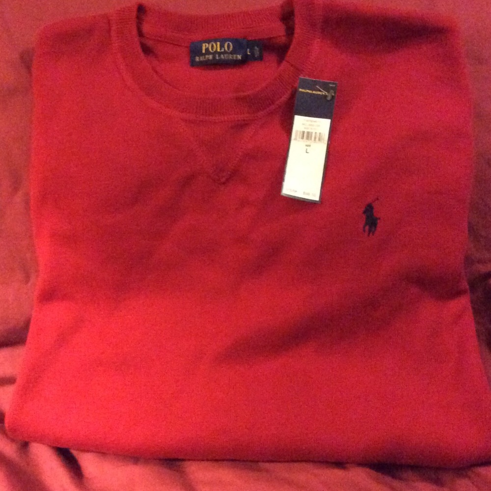 Polo crewneck sweater