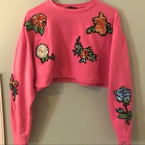 Cropped Sweatshirt from ZARA