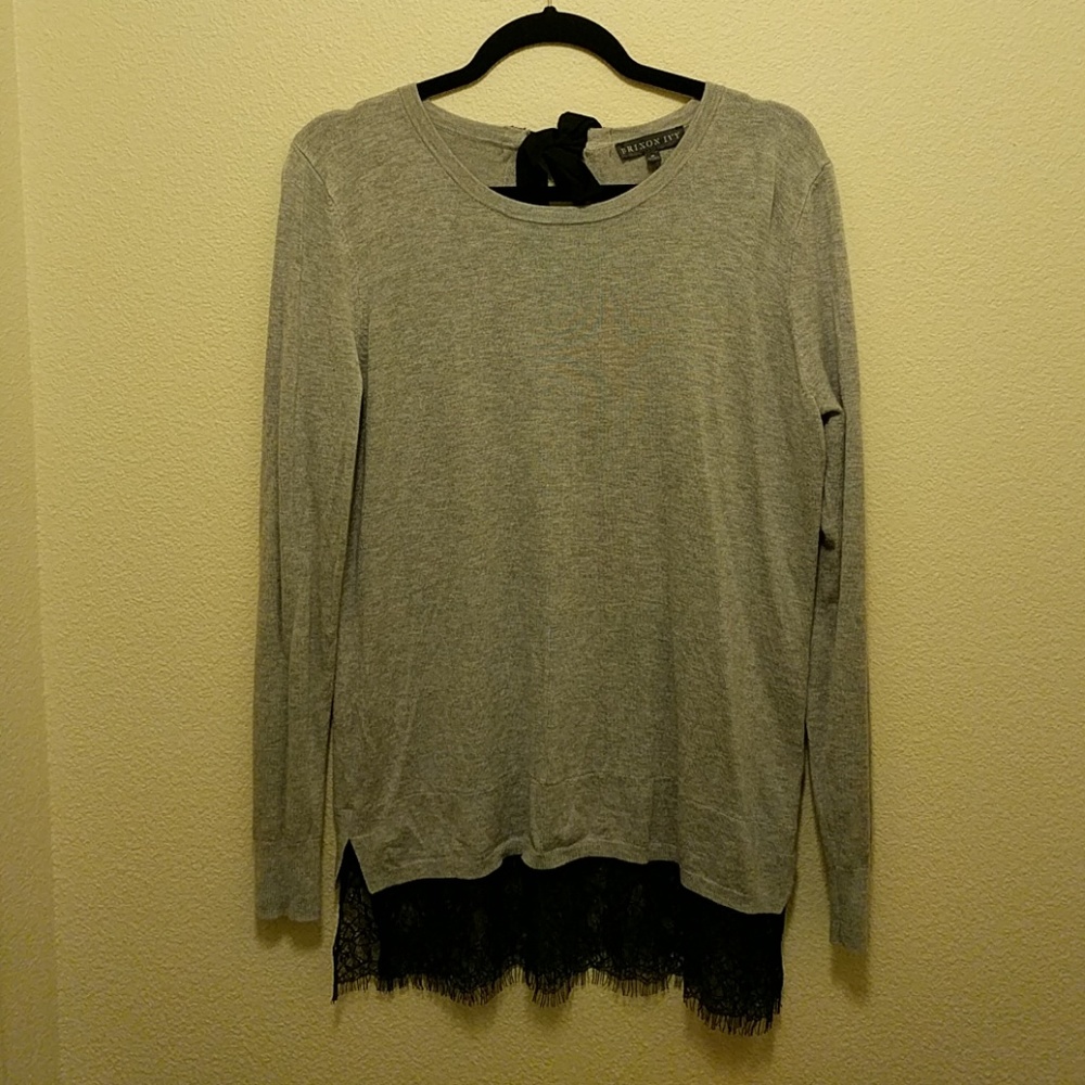 Brixon Ivy light weight gray sweater