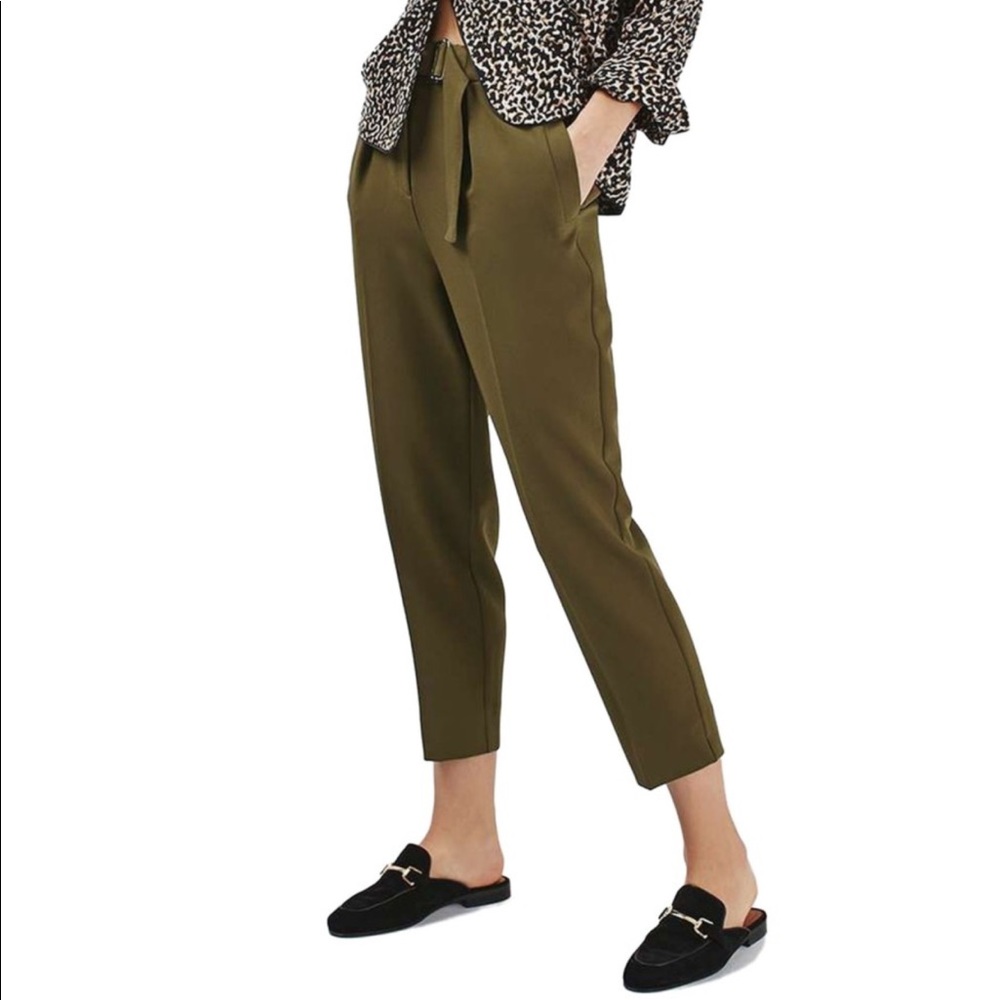 Topshop Slider Utility Peg Trouser (no belt)